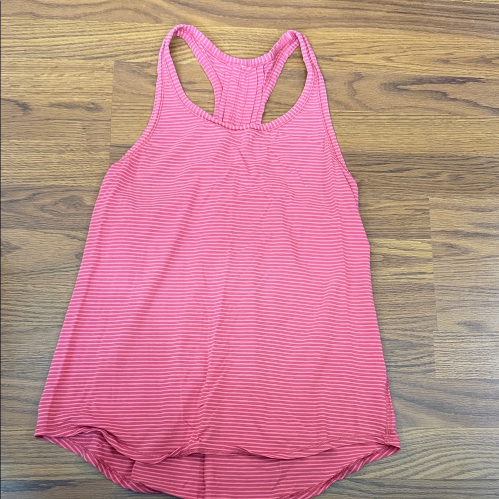 Women's Lululemon Pink Striped Tank Top